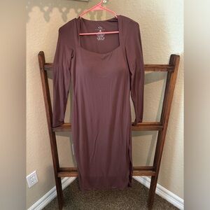 Brown long sleeve brami dress